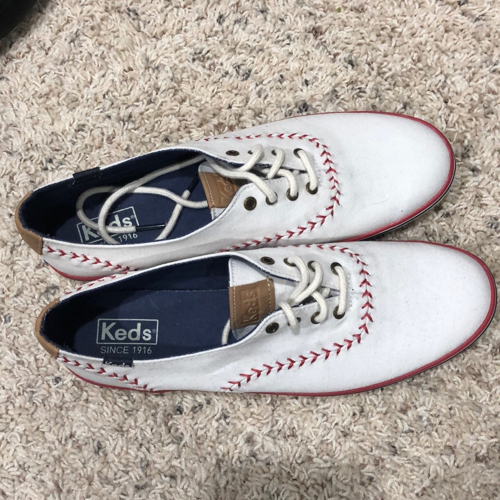 Keds baseball themed woman’s shoes